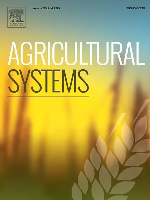 Agricultural Systems Journal - Agrofood Conference